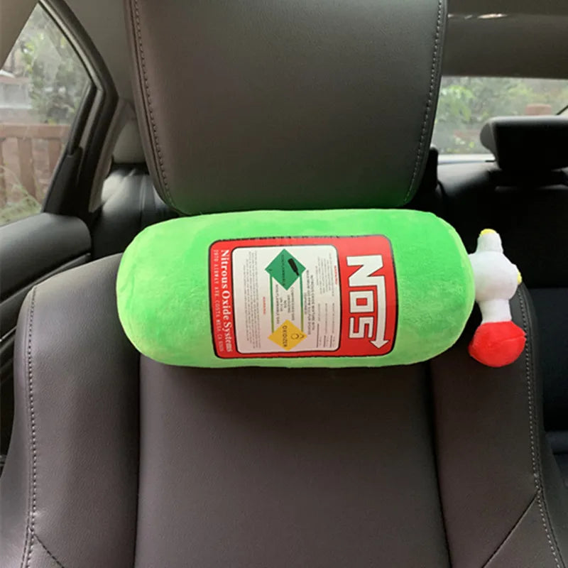 Nos boost car Plush Pillows