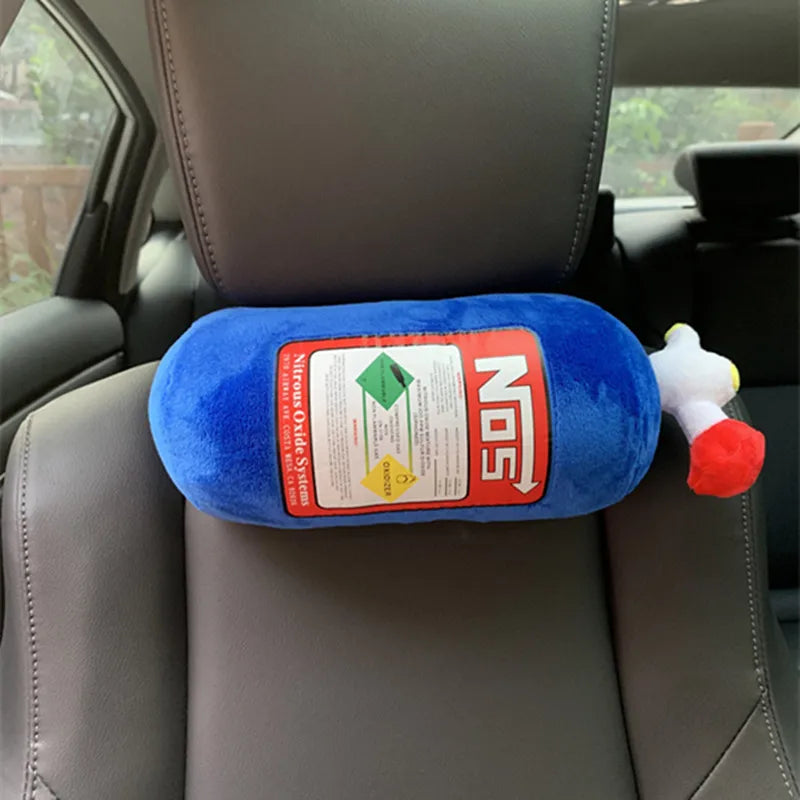 Nos boost car Plush Pillows