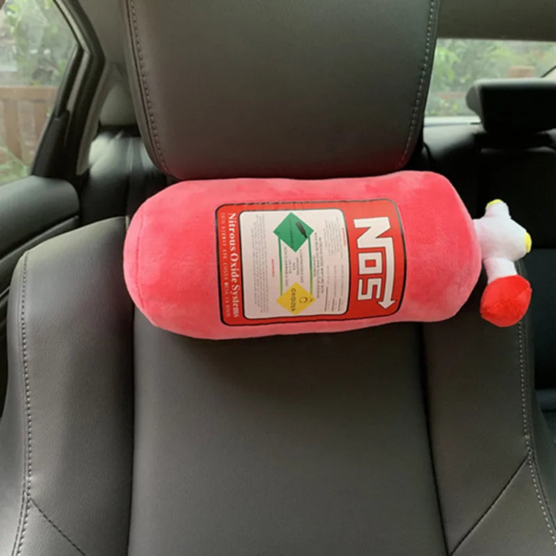 Nos boost car Plush Pillows
