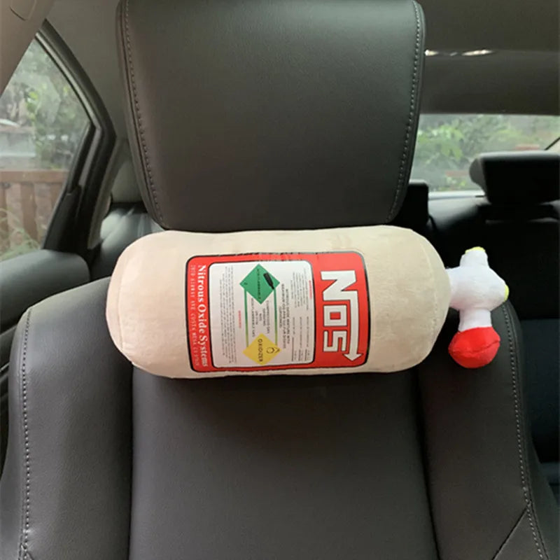 Nos boost car Plush Pillows
