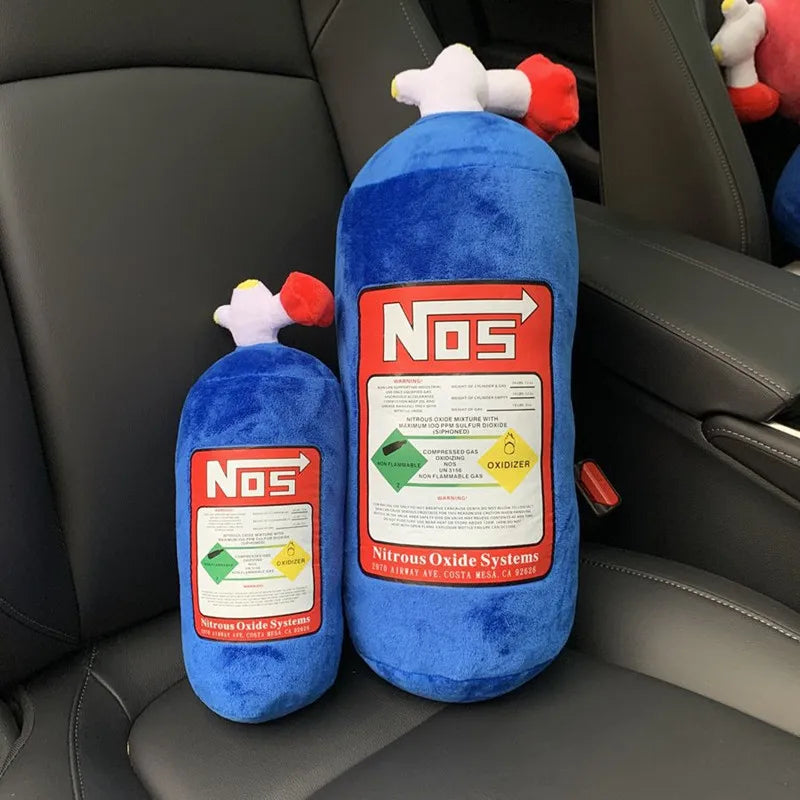 Nos boost car Plush Pillows